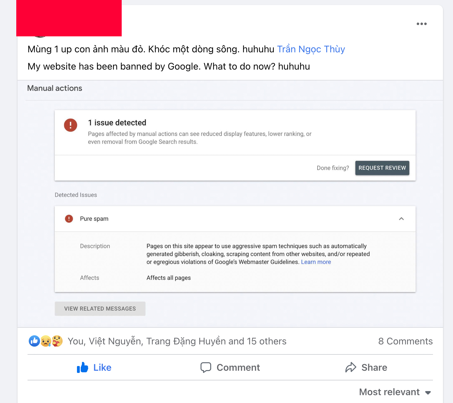 Ảnh từ Facebook của học viên Ảnh từ Facebook của học viên